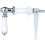Toilet Flush Handle Metal Cistern Lever Replacement, Ceramic Handle, WC Cistern Tank Compatible, Silver Finish 5