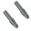 2pcs Gray 3 in 1 Eyebrow Pencil Sharpener with Precision Duckbill Angle for Beginners and Pros 1
