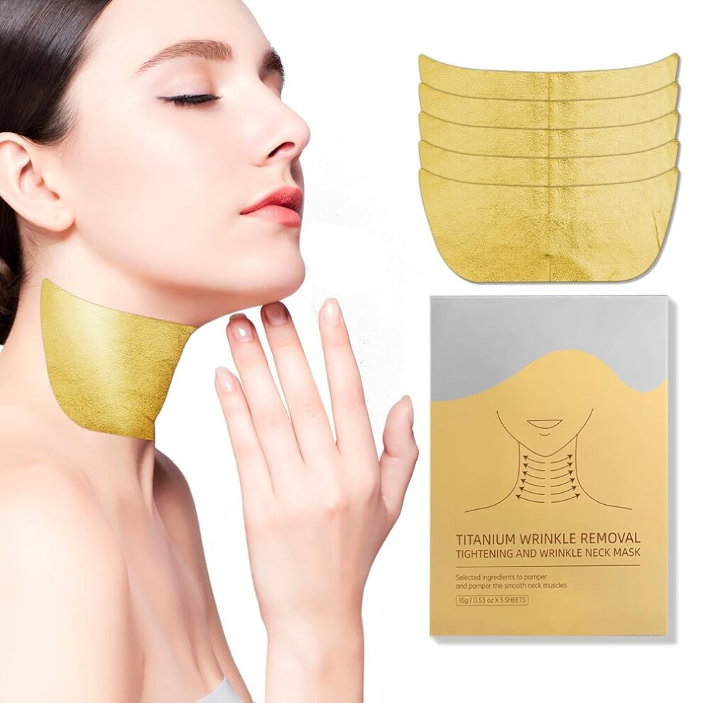 Neck Firming Mask Collagen Patch with Hyaluronic Acid for Deep Hydration and AntiAging Wrinkle Care