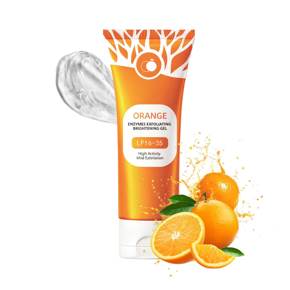 Orange Peeling Gel For Face And Body, Deep Pore Cleansing Facial Exfoliating Gel, 1.76Oz