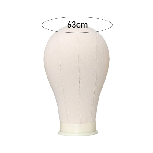 Mannequin Head for Wig Making with Mounting Hole, 25 Inch Durable Canvas Display Stand 2