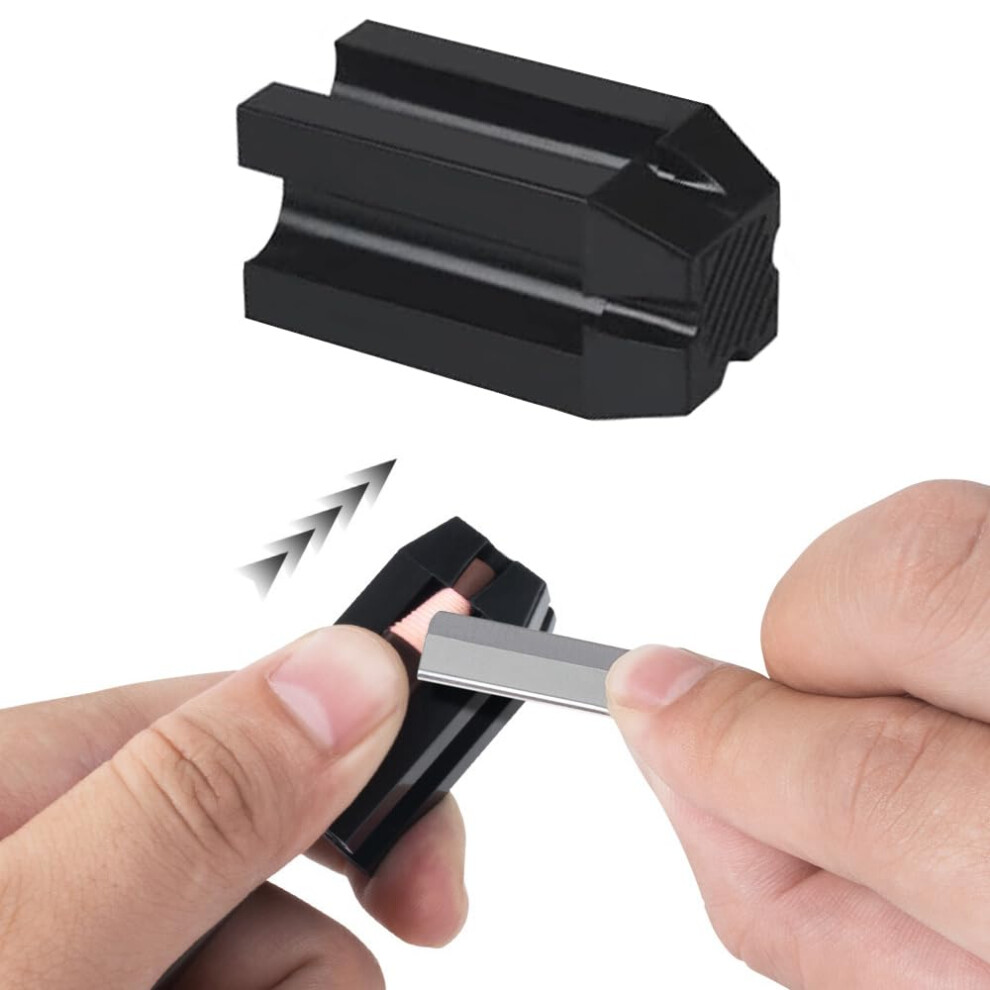 Eyebrow Pencil Sharpener 4 in 1 Dual Blade Design for Precision Brow Shaping and Lip Liner