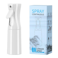 Fine Mist Spray Bottle 200ml Refillable for Hair Styling, Plants, Pets, Travel and Cleaning White