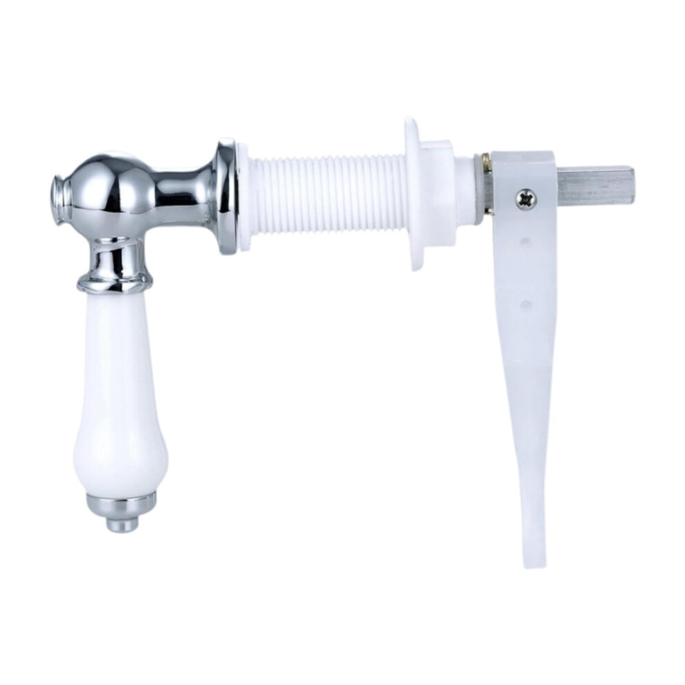 Toilet Flush Handle Ceramic Handle Replacement For Toilet Tank Easy Install Silver Metal Finish 9001264983864