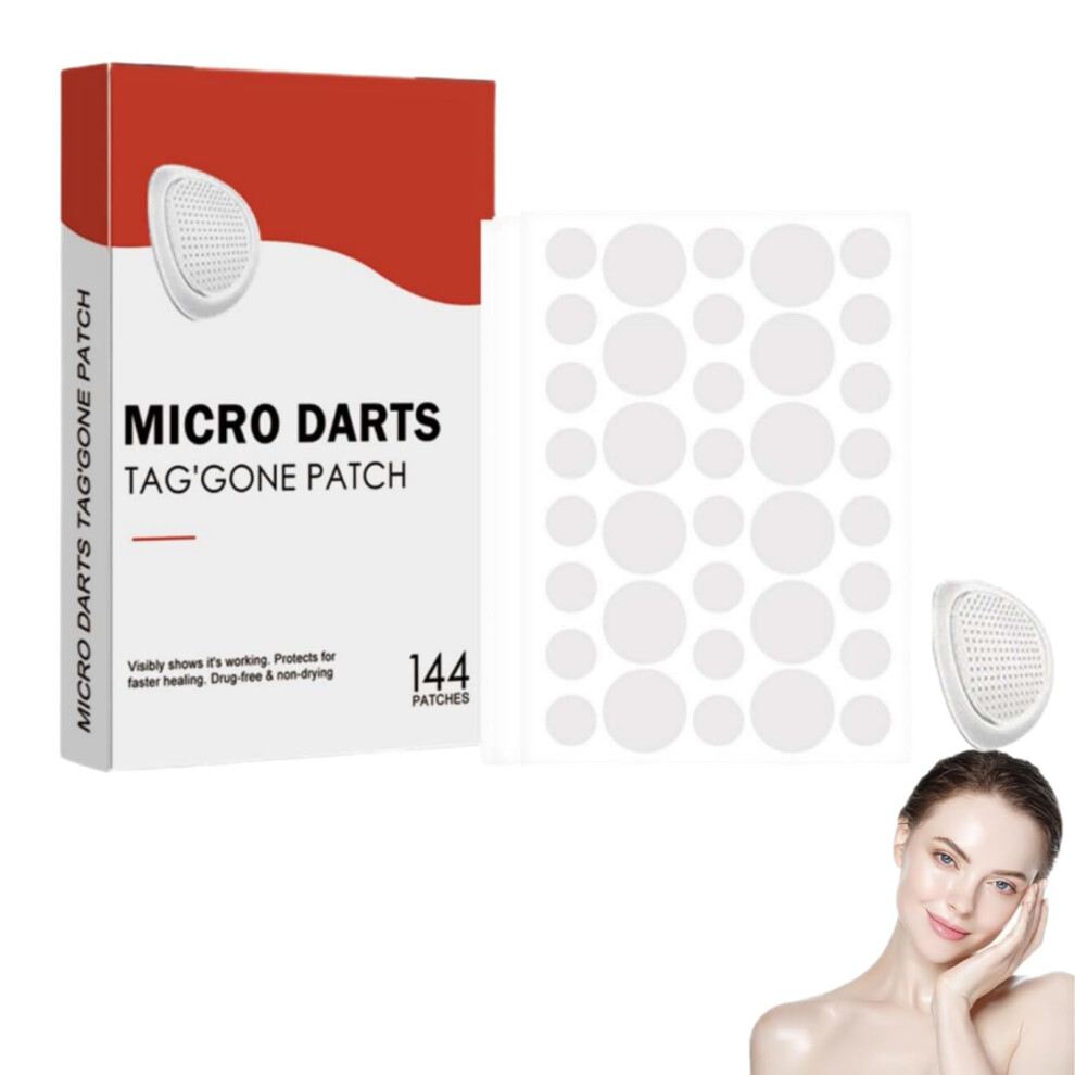 Hydrocolloid Acne Patches with Salicylic Acid for All Skin Types, Overnight Pimple Treatment, 144 Count