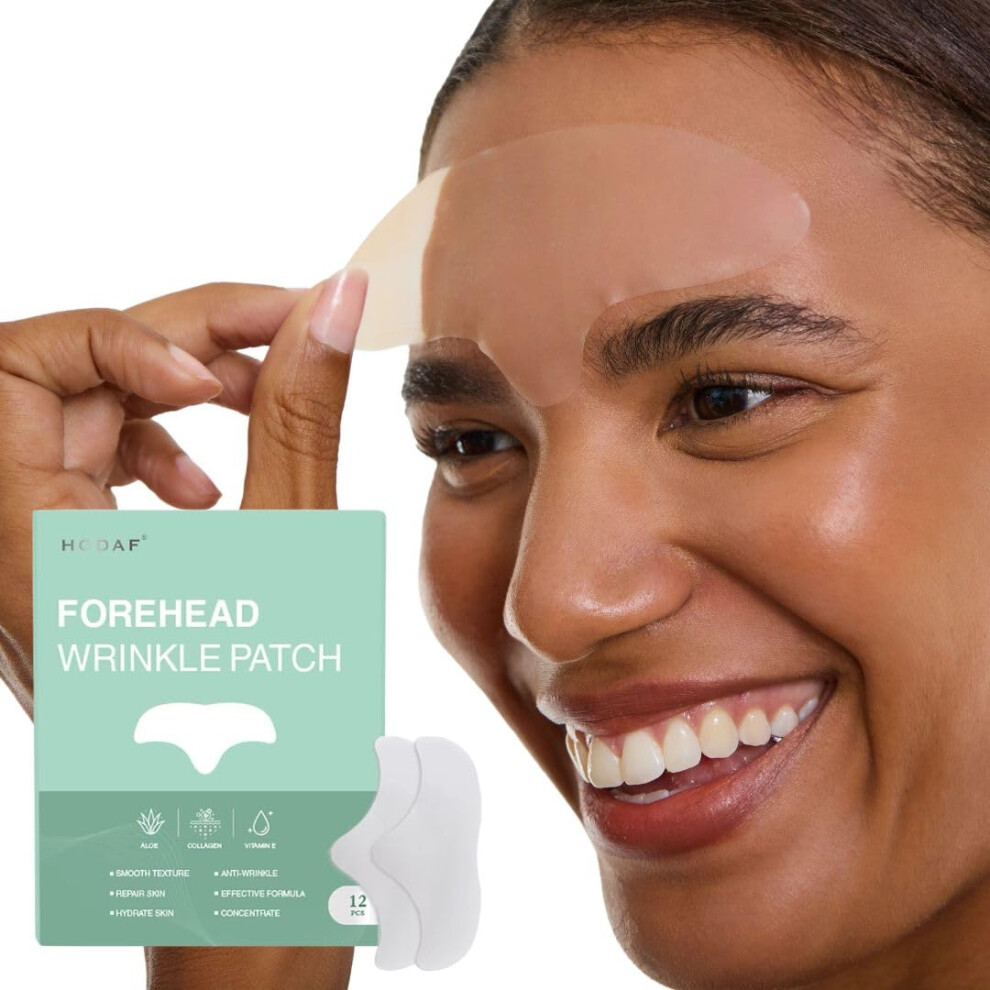 Reusable Silicone Forehead Wrinkle Pads with Collagen and Vitamin E for Smooth, Firm Skin