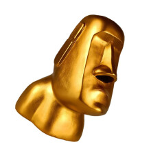 Moai Tissue Box Resin Holder with Creative Nostril Dispenser for Home and Office Decor