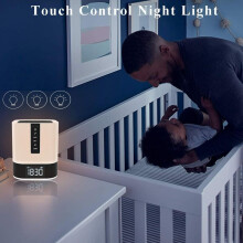 Multifunctional Speaker for Indoor Outdoor Activities, Portable Bluetooth Speaker Touch Sensor Night Light for Teen Alarm Clock, MP3 Player, Hands