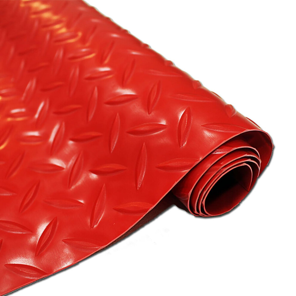 Garage Floor Mat Non Slip Waterproof 1.5Mm Heavy Duty Rubber Flooring Roll Cuttable For Garage Gym Truck 9119770747266