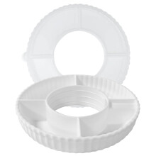 Snacks Tray With Lid 4Section Snack Holder For Cup Storage Bowl Platter Container