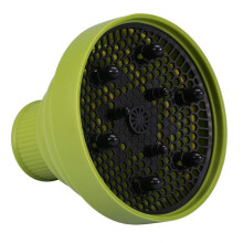 Hair Dryer Diffuser Attachment with Even Heat Distribution, Foldable Silicone Design for Curly Hair, Universal Fit, Green