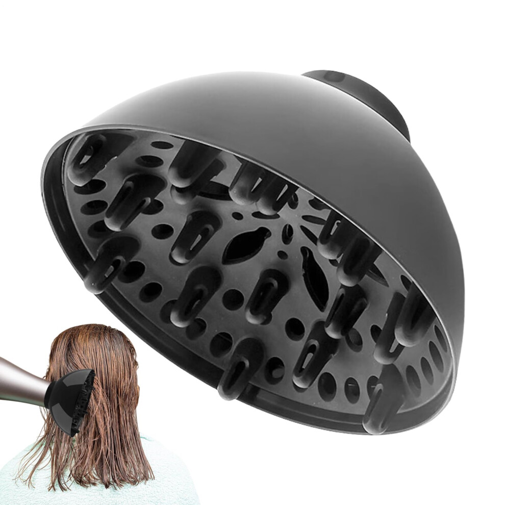 Universal Hair Dryer Diffuser Attachment for Curly and Wavy Hair with FastDrying AntiFrizz Finish