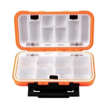 Fishing Tackle Box With Removable Divider Strip Seal Storage Bait Tackle Box Orange1 Model Organizer