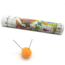 Embroidery Starter Kits, Beginner Friendly Diy Needlepoint Kits With Pre-Printed Canvas, Ideal For Travel Activity And Home Decoration, Includes High