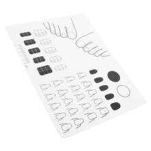 Nail Art Practice Mat Non Slip Durable Silicone Stamping Pad for Salon and Home Use