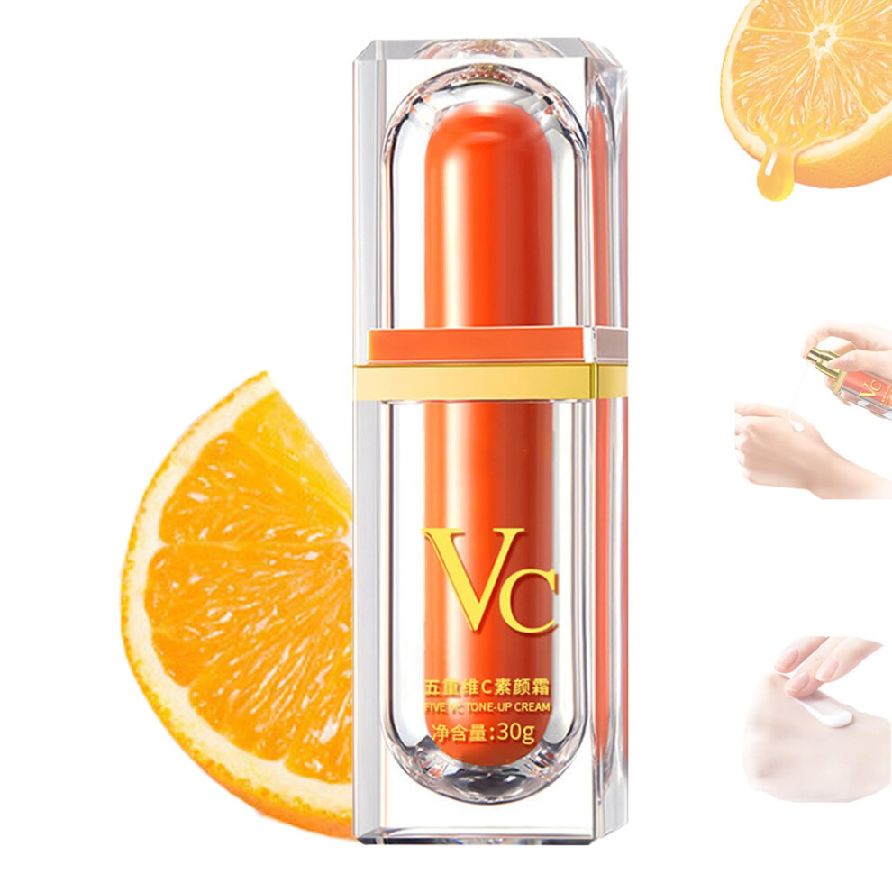 Cream Vitamin C Tone Up Brightening Moisturizer With Spf Hydrating And Antiaging For All Skin Types