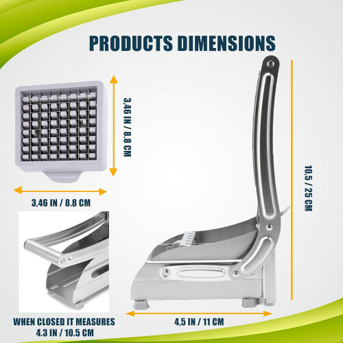 Potato Chipper, Stainless Steel, Kitchen Tool 2