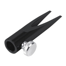 Aluminium Alloy Manual Pencil Sharpener Single Hole for Eyebrow Eyeliner Lip Pencils Black