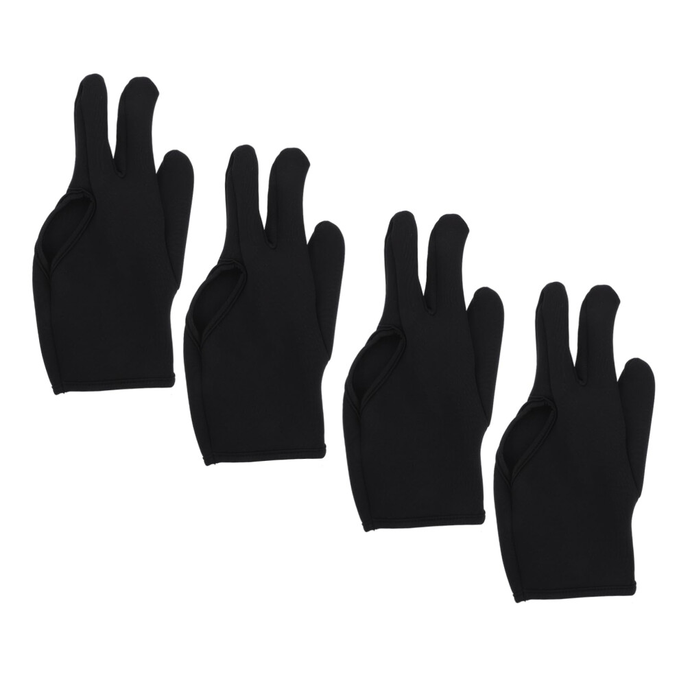4Pcs Heat Resistant Hair Styling Gloves ThreeFinger AntiScald Protection for Curling Iron
