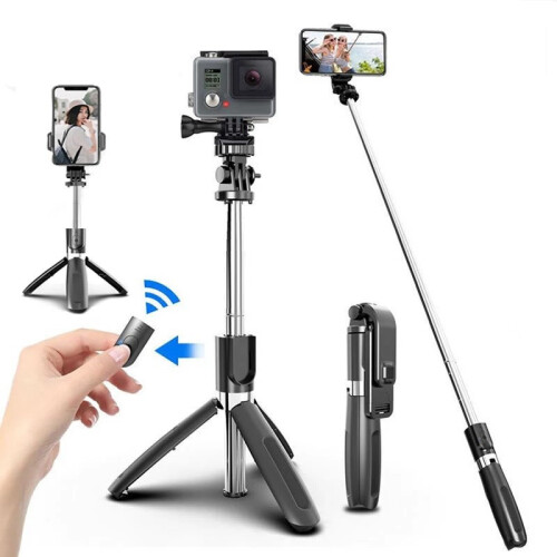 Selfie stick/mobile stand with remote control Camera and Gopro compatible