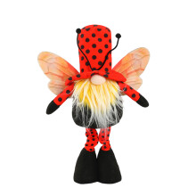 Décors d'abeilles de printemps, bourdons Gnomes, peluches-Rouge