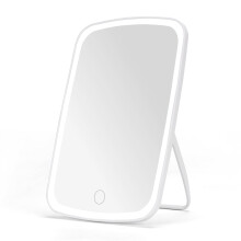 Lighted Makeup Mirror 9.3x6.6in LED Vanity Mirror with Touch Control, 3 Modes, Rechargeable, White