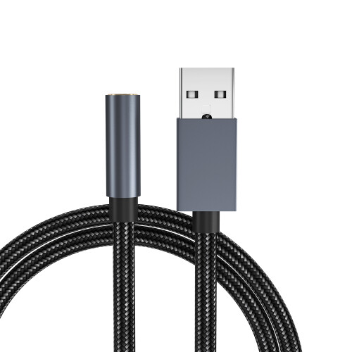 USB (Stecker) auf 3,5 mm (Buchse) Audioadapter Grey 2