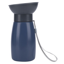 Pet Water Bottle 600ml LeakProof Travel Dispenser For Dogs Blue Pet Drinking Container For Walking Hiking Camping
