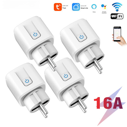 Smart Plug WLAN-Fernschalter im 4er-Pack   16A