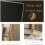 Vanity Mirror with Gold Frame HD Glass 90 Adjustable Rectangular Desktop Makeup Mirror 11.8x8.7 Inch 4