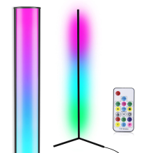 LED Stehleuchte Eckleuchte RGB Farbwechsel Schwarz