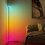 LED Stehleuchte Eckleuchte RGB Farbwechsel Schwarz 5