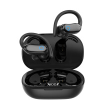 Kabelloser Sportkopfhörer mit Ohrhaken IPX7 wasserdicht Black