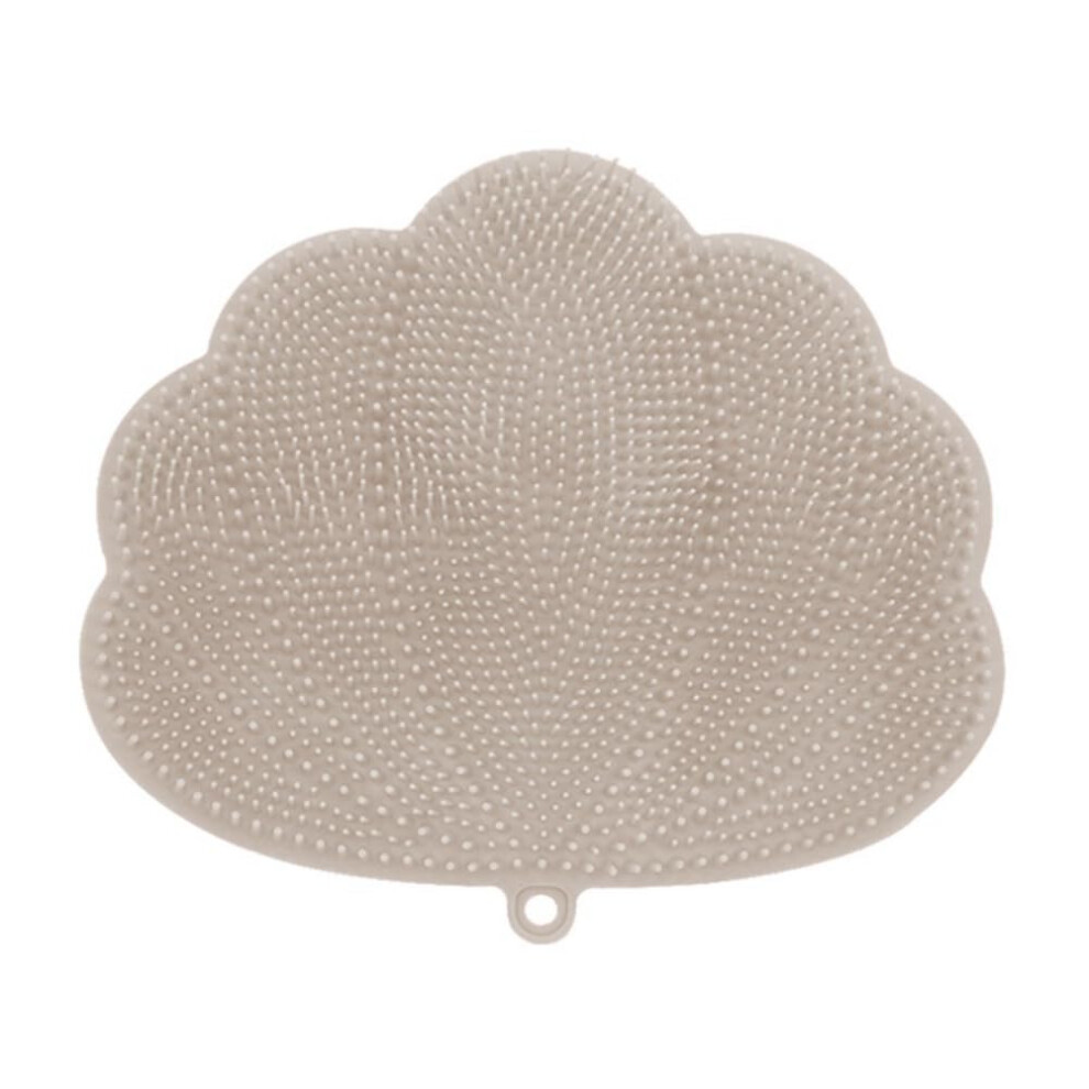 WallMounted Hands Back And Foot Scrubber With Suction Cups, Khaki, 30 x 25.5 cm, Shower Exfoliation