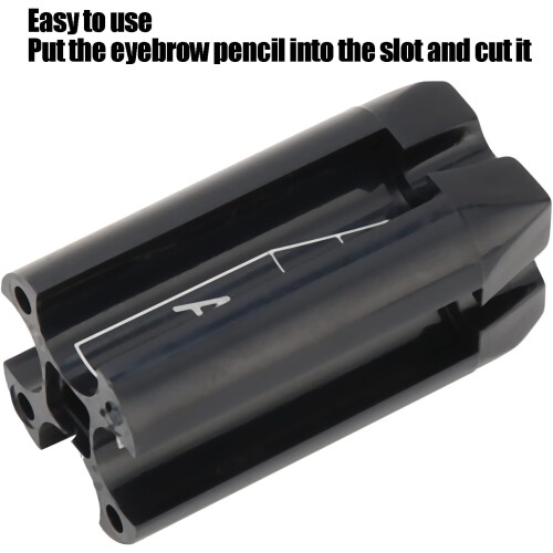 4 in 1 Eyebrow Pencil Sharpener for Precision Brow Shaping, Black Duckbill Makeup Sharpener 2