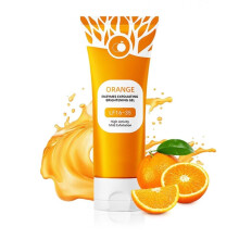 Exfoliating Face and Body Scrub with Orange Enzyme Gel for Sensitive Skin, Hydrating and Even Tone, 3.5 oz