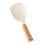 Non-Stick Rice Paddle Silicone Spoon with Wooden Handle for Cooking and Serving Rice, Multi-Purpose Kitchen Tool 1