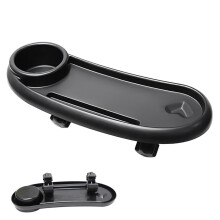 Stroller Snack Tray Cup Holder Easy Install For Pram Pushchair Plastic Material Compatible With Most Strollers
