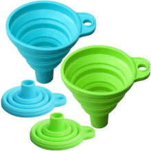 (As show, One size) 2 Pack Entonnoir Pliable enSilicone, Entonnoir Pliable Bouteille Filtrer Dosager Liquid pour Cuisine