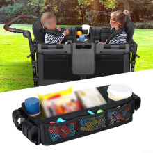 Utility Snack Tray Oxford Cloth, Stroller Tray For Wonderfold Strollers, Keeps Snacks And Toys Organized, Large