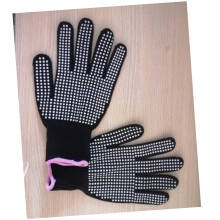 Heat Resistant Hair Styling Gloves for Curling Irons and Straighteners, Salon and Home Use, Black