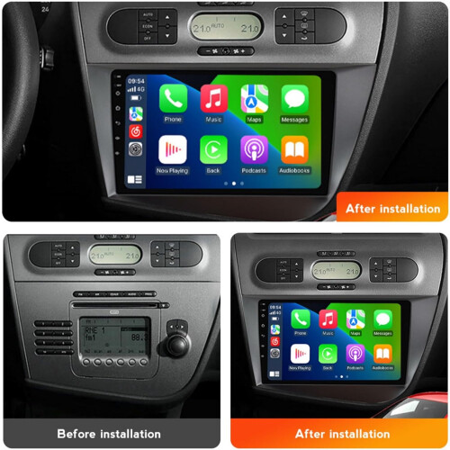 Car Navigation System For Seat Leon 20052015, Large Screen Android GPS With Display, M90S QuadCore 132GB, Bluetooth 1