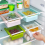 Flexible Fridge Organizer, Refrigerator Storage System with Sliding Design for Enhanced Accessibility, Retractable Drawer Type Enhances Space Utilizat 4