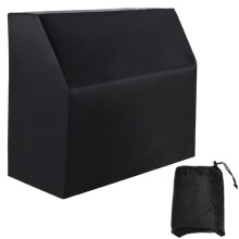 Upright Piano Cover Waterproof Dustproof AntiScratch For Standard Upright Pianos Oxford Cloth Black With Storage Bag