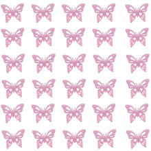 Appliques rembourrées scintillantes pour pinces à -roseA taille L