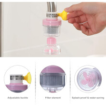 Faucet Attachment With Splash-proof Tap Filter, 360 Rotatable Design Ensures Cleaner Purer Water, Perfect For Home Kitchen