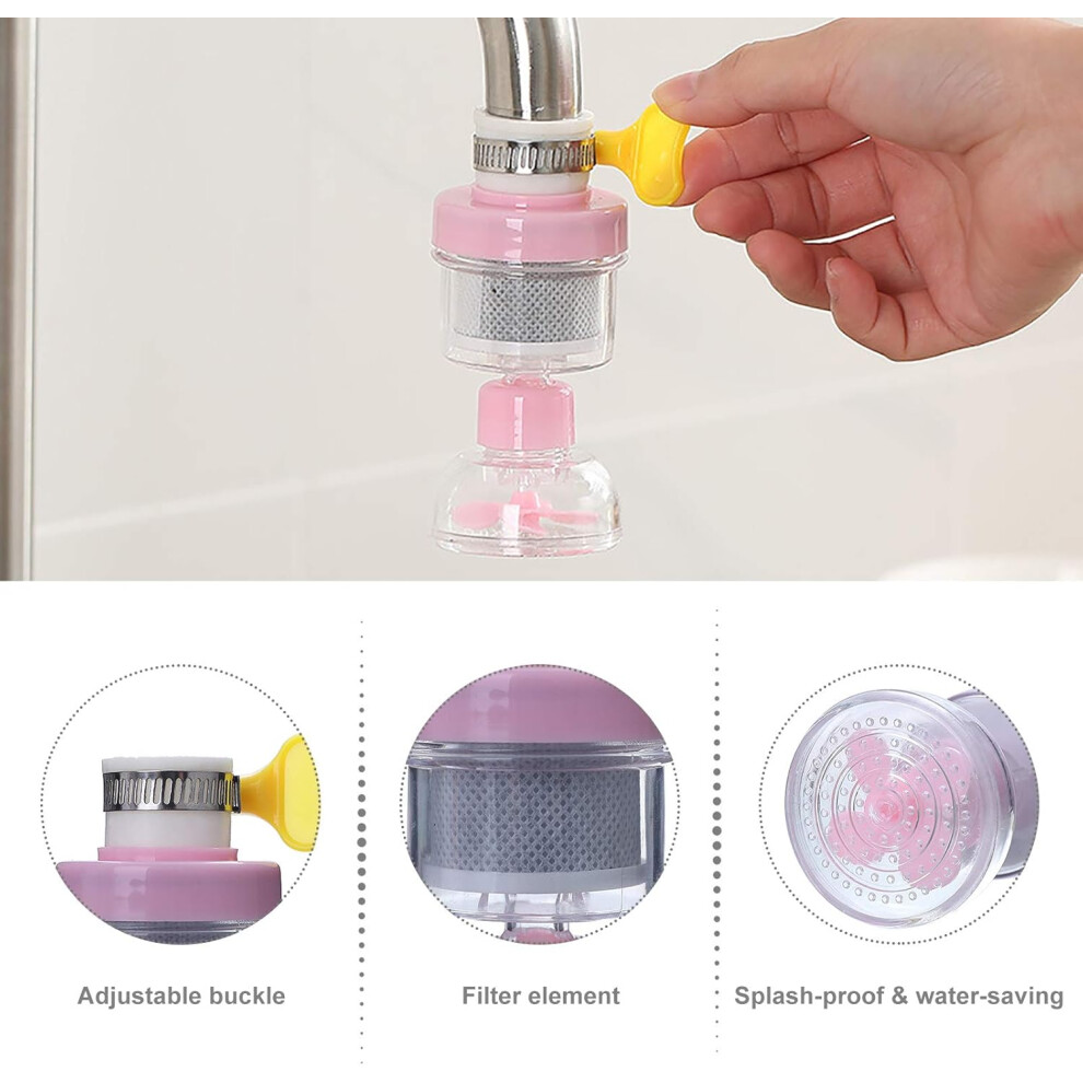 Faucet Attachment With Splash-Proof Tap Filter, 360 Rotatable Design Ensures Cleaner Purer Water, Perfect For Home Kitchen 9048212398790
