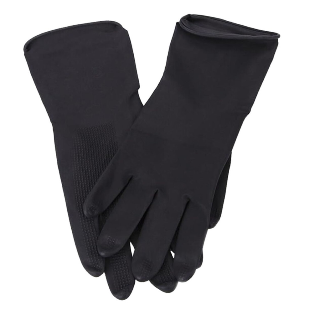 Hairdressing Gloves with Heat Resistant Protection and Precision Latex Fingers, Reusable Salon Use