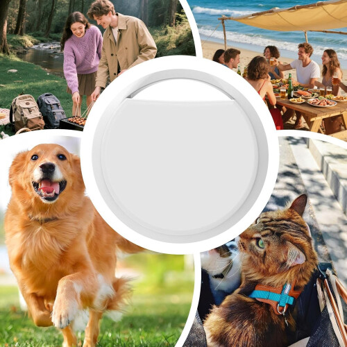 Tracking Device For Elderly, Children And Pets  Waterproof, Replaceable Battery, White Pet Tracker 2