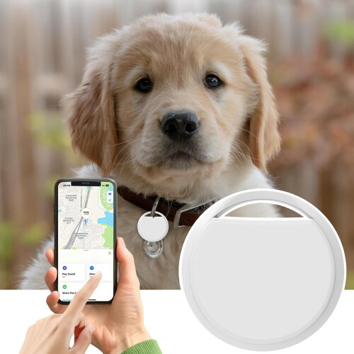 Tracking Device For Elderly, Children And Pets  Waterproof, Replaceable Battery, White Pet Tracker 1